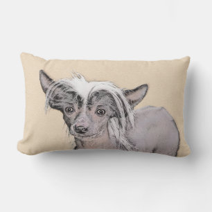 Coussin Rectangle Peinture Chinoise sans cheveux peint art original 