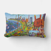 Coussin Rectangle Peinture de la ville de New York (Recto)