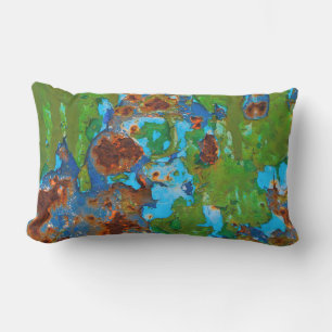 Coussin Rectangle Peinture de peinture en métal rustique Grunge Vint