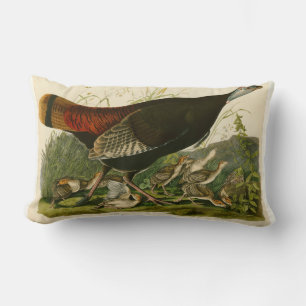 Coussin Rectangle Peinture d'oiseaux sauvages de Turquie Audubon