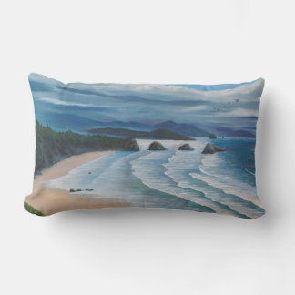 Coussin Rectangle Peinture sur la mer de Cannon Beach