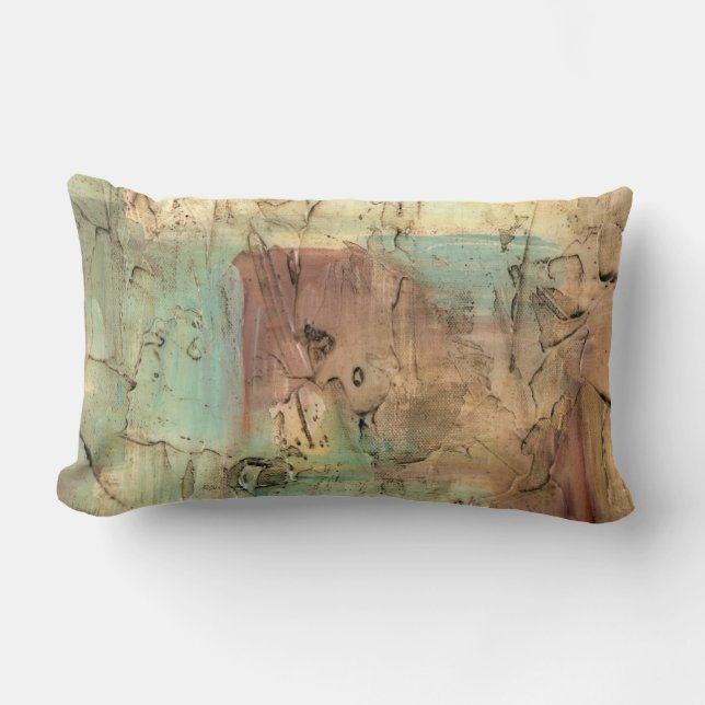 Coussin Rectangle Peinture sur la Terre avec surface fissurée (Recto)