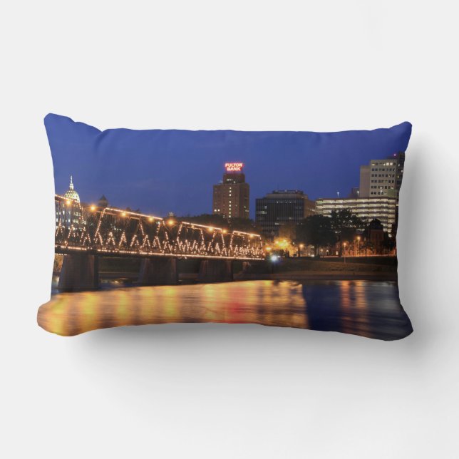 Coussin Rectangle Pennsylvania State Walnut Street Bridge (Recto)