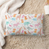 Coussin Rectangle Pépinière Safari Animals Imprimer (Couverture)