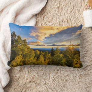 Coussin Rectangle Père Noël Fe Forêt nationale au coucher du soleil 