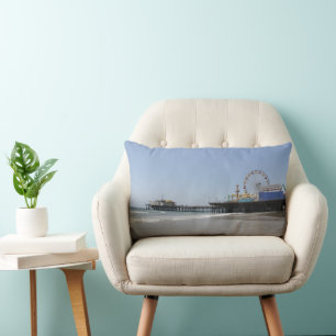 Coussin Rectangle Père Noël Monica Pier à Los Angeles en Californie