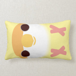 Coussin Rectangle perruche Pêche-faite face (Creamino)
