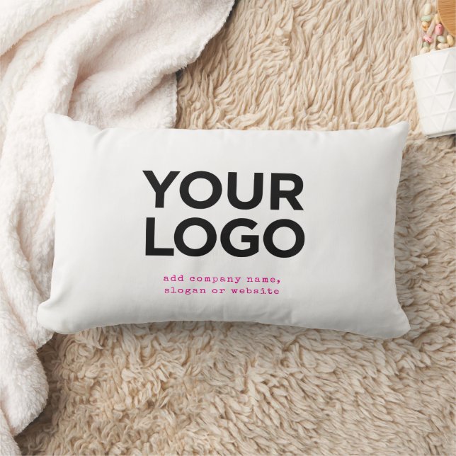 Coussin Rectangle Personalized Logo and Text Corporate (Couverture)
