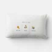 Coussin Rectangle Personalized Lumbar Baby Pillow – Baby Koala (Verso)