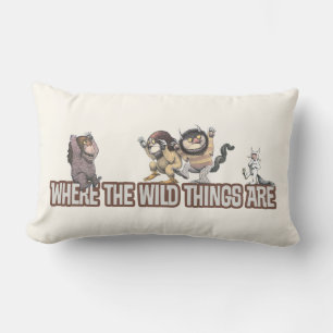 Coussin Rectangle Personnages de Où sont les monstres sur Logo