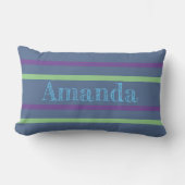 Coussin Rectangle PERSONNALISABLE/ AJOUTER UN NOM/ STRIPES LUMBAR Th (Recto)
