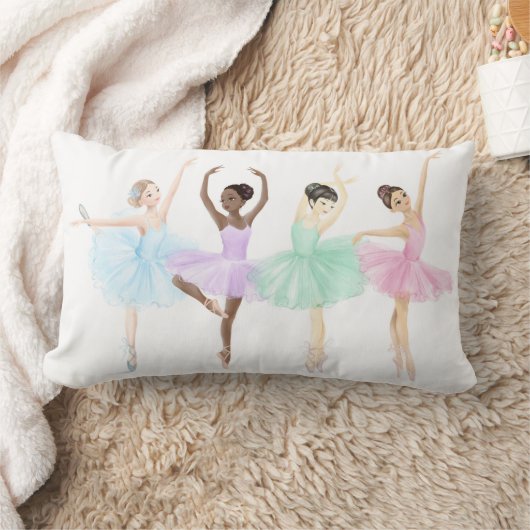 Coussin Rectangle Personnalisable Ballerinas Ballerinas Cushion (Couverture)