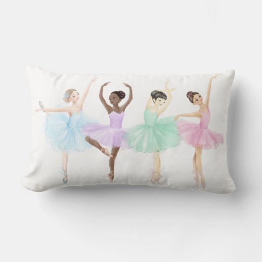Coussin Rectangle Personnalisable Ballerinas Ballerinas Cushion (Recto)