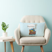 Coussin Rectangle Personnalisable, baptême de bébé garçon Arche de N (Chaise)
