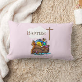 Coussin Rectangle Personnalisable, baptême de fille bébé Arche de No (Couverture)