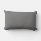 Coussin Rectangle Personnalisable, gris ardoise. coeur d'or mariage (Verso)