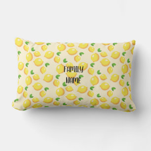 Coussin Rectangle Personnaliser Citron Motif