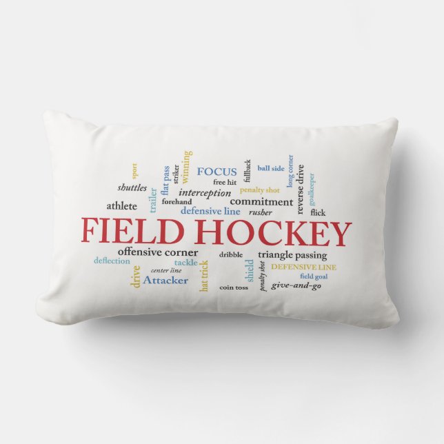 Coussin Rectangle Personnaliser, Merci d'entraîneur de hockey de ter (Recto)