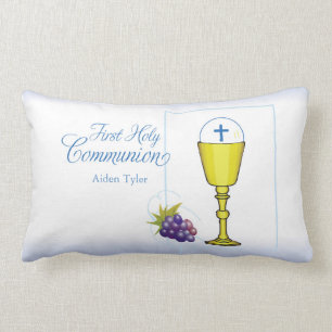 Coussin Rectangle Personnalisez le premier calice de communion de