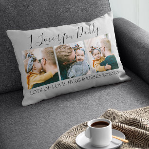 Coussin Rectangle Personnalité moderne Je t'aime Papa 3 Photo