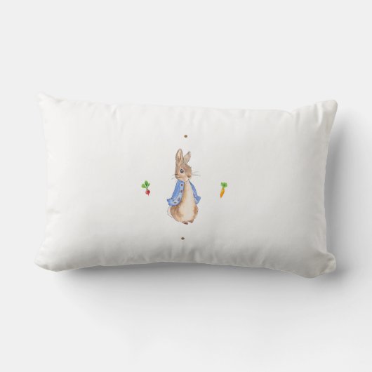 Coussin Rectangle Peter l'oreiller à lancer de lapin (Verso)