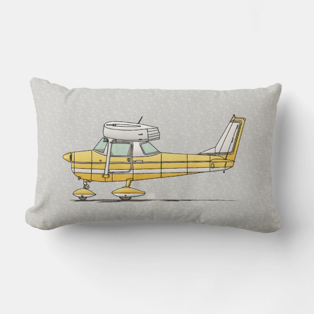Coussin Rectangle Petit avion mignon (Recto)