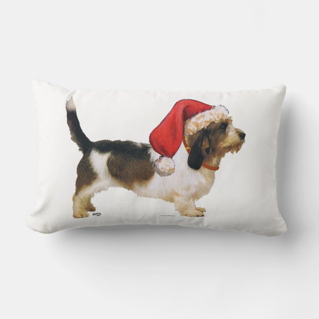 Coussin Rectangle Petit Basset Griffon Vendéen l'Assistant du Père N (Recto)
