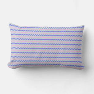 Coussin Rectangle Petit chevron motif bleu rose