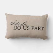 Coussin Rectangle Petit Couple Effrayant (Verso)
