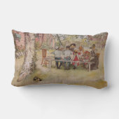 Coussin Rectangle Petit-déjeuner sous le Big Birch (Verso)