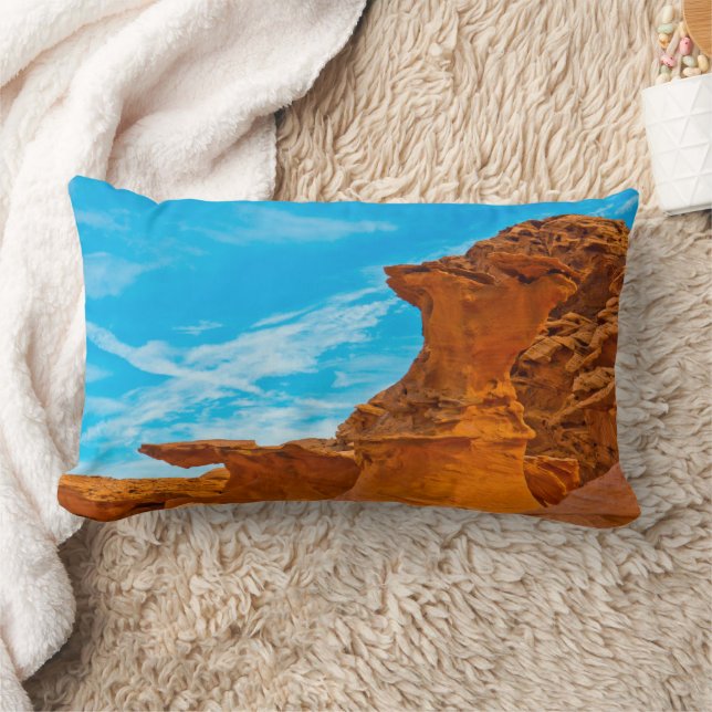 Coussin Rectangle Petite Finlande sculptures de roche rouge (Couverture)