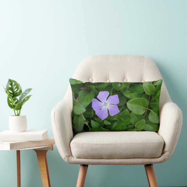 Coussin Rectangle Petite Fleur Violette (Chaise)