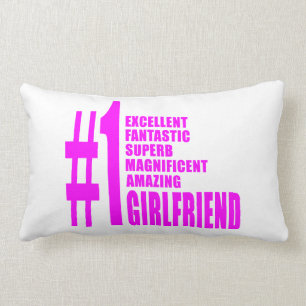 Coussin Rectangle Petites copines de Pink Modern : Première amie