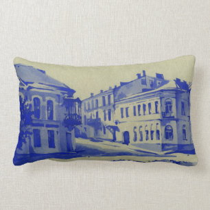 Coussin Rectangle Petites rues dans la vieille ville