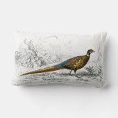 Coussin Rectangle Phéasant pour Noël - Bague de Phéasant cou - (Verso)