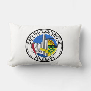 Coussin Rectangle Phoque de la ville de Las Vegas (Nevada)