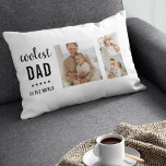 Coussin Rectangle Photo Collage moderne Happy Fête des pères Cadeau<br><div class="desc">Le cadeau "Modern Collage Photo Colorful Best Dad Ever" est un cadeau personnalisé et unique pour tout père qui mérite d'être célébré. Le cadeau est une photo collage composée de plusieurs images individuelles qui ont été soigneusement arrangées pour créer un design étonnant et attrayant. Le don est une excellente façon...</div>