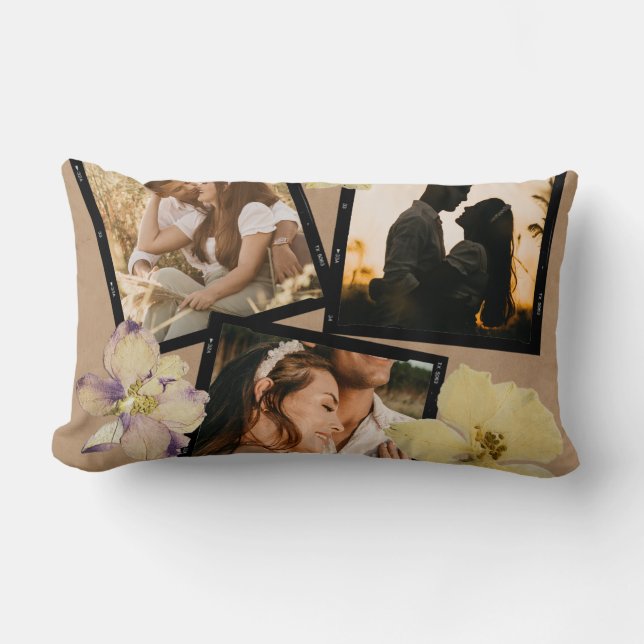 Coussin Rectangle Photo Couple romantique de la Saint-Valentin (Recto)