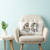 Coussin Rectangle Photo de l'anniversaire du Mariage de quarante ans (Chaise)