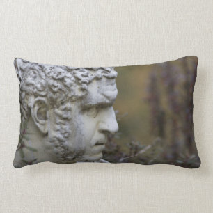 Coussin Rectangle Photo de statue de jardin d'homme
