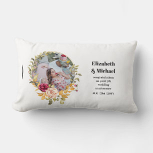Coussin Rectangle Photo Mariage Anniversaire Cadeau N'importe quel j