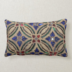 Coussin Rectangle Photo marocaine en verre de pierre de motif de