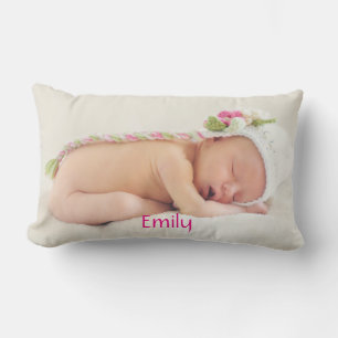 Coussin Rectangle Photo personnalisée Cute Baby