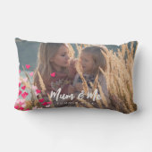 Coussin Rectangle Photo Personnalisée Écriture Moderne Écrits Éparpi (Verso)