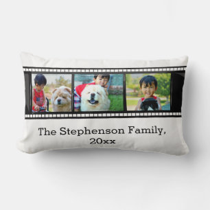 Coussin Rectangle photo personnalisée par bande du film 3-Photo
