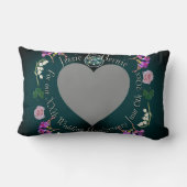 Coussin Rectangle Photo pour l'anniversaire de mariage personnalisé (Verso)