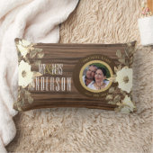 Coussin Rectangle PHOTO RUSTIQUE WED. Anniversaire N'IMPORTE QUEL Ja (Couverture)