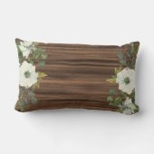 Coussin Rectangle PHOTO RUSTIQUE WED. Anniversaire N'IMPORTE QUELLE (Verso)