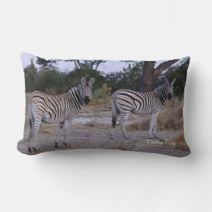 Coussin Rectangle Photo Zebra Double Take