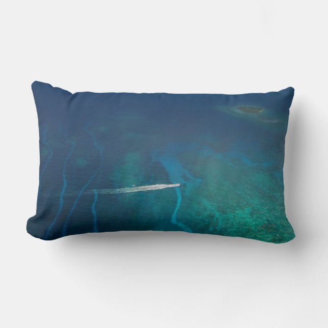 Coussin Rectangle Photographie aérienne des Maldives (Recto)